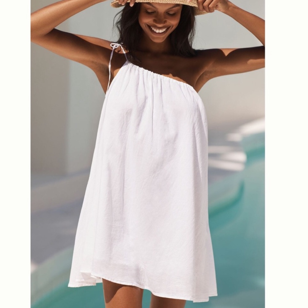 NWT Seafolly (L-XL) One Shoulder Mini Dress